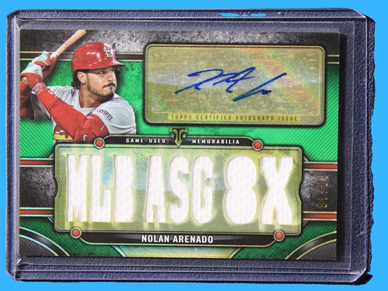 2024 Topps Triple Threads Autograph Relic Card Nolan Arenado /18 TTAR-NA3
