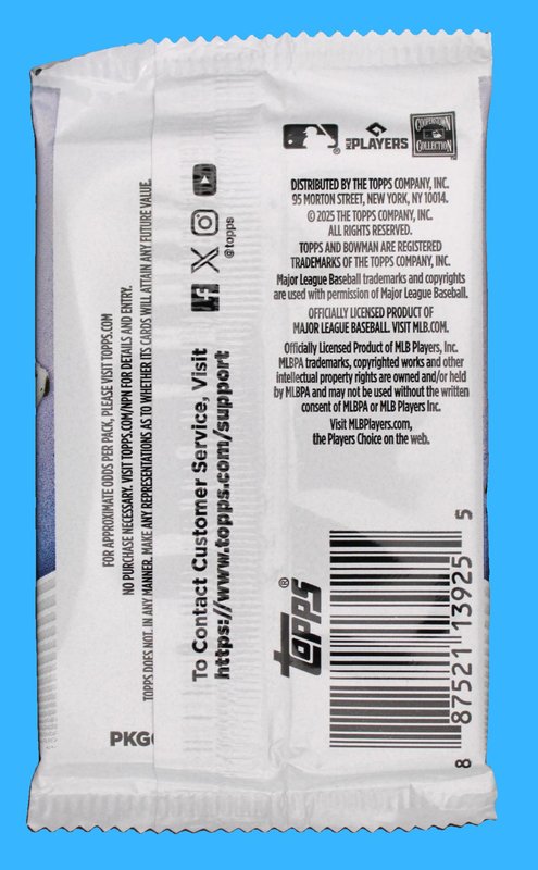 2025 Topps Bowman Baseball Hobby Pack (Fresh Box) - Image 2