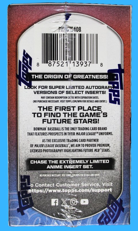 2025 Topps Bowman Baseball  Blaster Box (Green Parallels) - Image 2