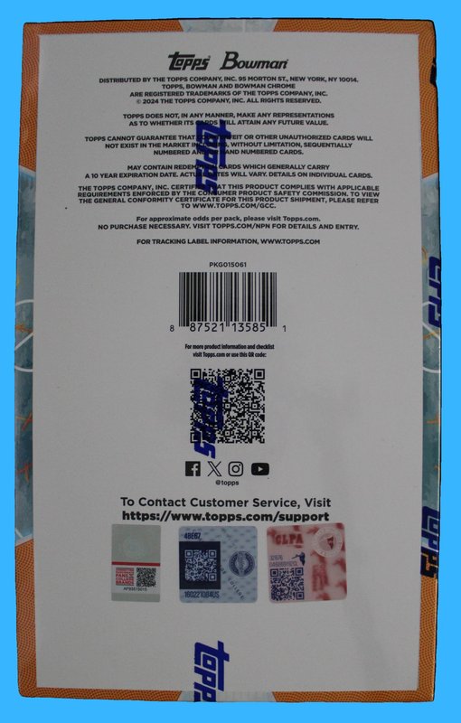 2024-25 Topps Bowman Chrome U Basketball Hobby Box - Image 2