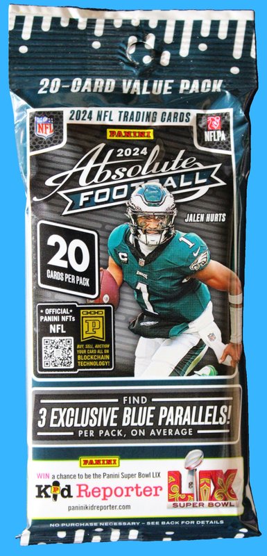 2024 Panini Absolute Football Fat Pack (Blue Parallels)
