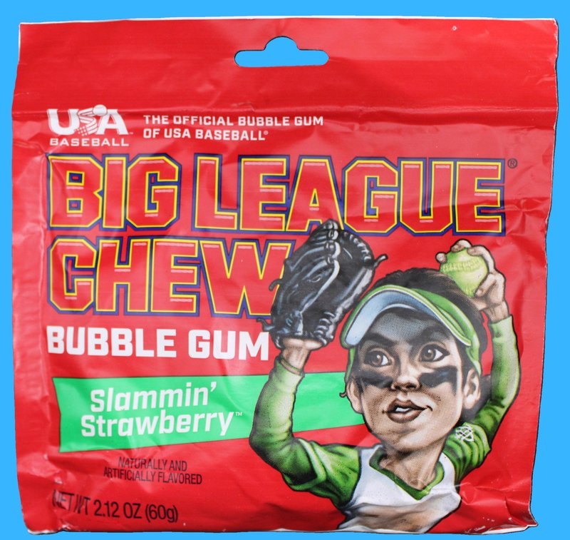 2.12oz Big League Chew Bubble Gum (Slammin' Strawberry)